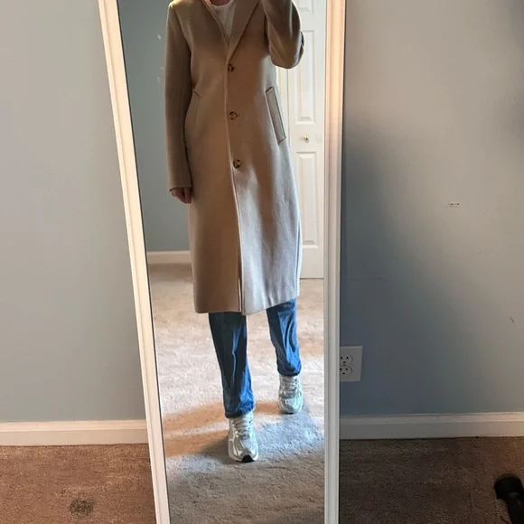 Abercrombie & Fitch Wool Blend Dad Coat - Picture 3 of 8